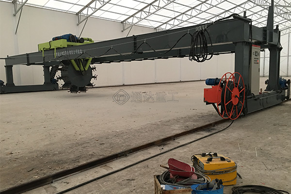 規模化有機肥發酵工序大型葉輪式翻堆機